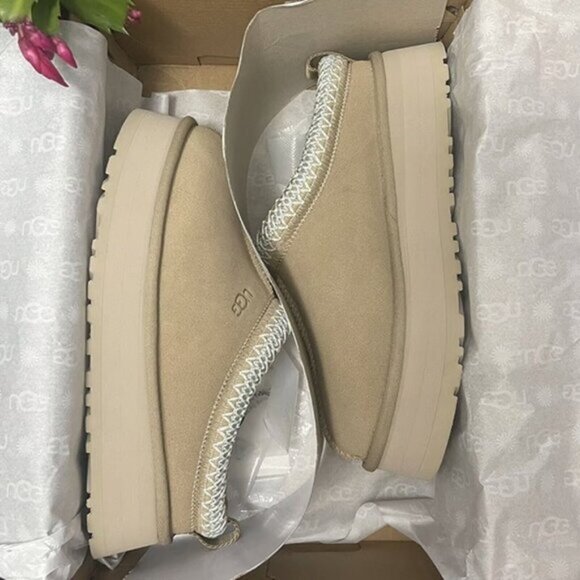 Ugg Tazz Tasman Platform Slippers Beautiful Mustard Seed - Picture 4 of 6